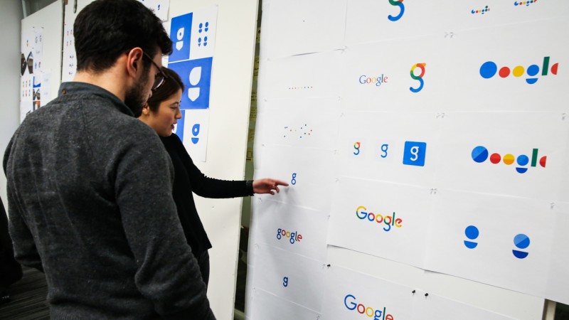 Google 的logo设计过程